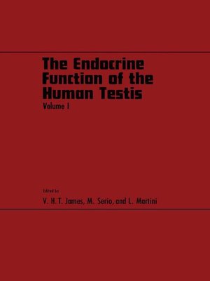 cover image of The Endocrine Function of the Human Testis, Volume 1